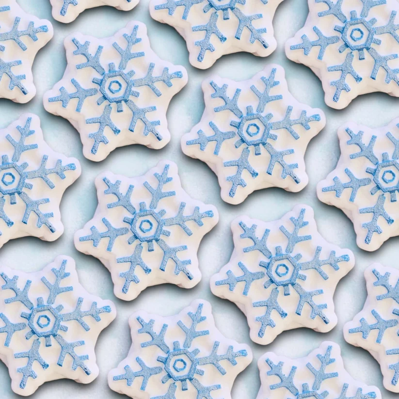 Blue Snowflake Bath Bomb