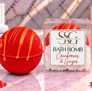 Cranberries & Ginger Bath Bomb