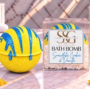 Snowflake Cookie & Vanilla Bath Bomb